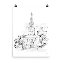Load image into Gallery viewer, Memorial Hall University of Kentucky Black and White Print